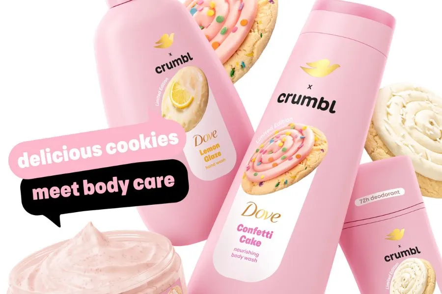 dove x crumble products